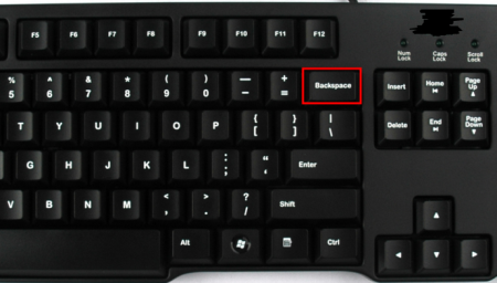 电脑键盘上的退格键是哪一个？